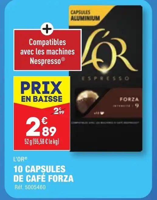 10 CAPSULES DE CAFÉ FORZA