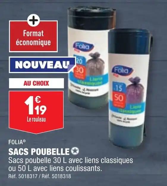 FOLIA® SACS POUBELLE✪