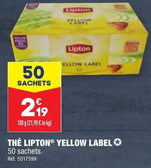 THÉ LIPTONⓇ YELLOW LABEL