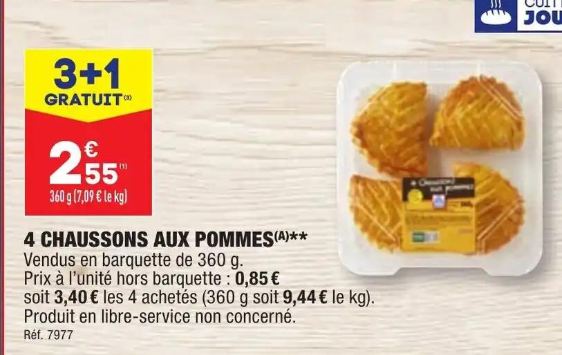 4 CHAUSSONS AUX POMMES (A)**