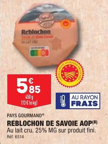 REBLOCHON DE SAVOIE AOP(B)