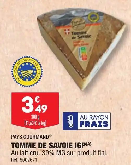 TOMME DE SAVOIE IGP(A)