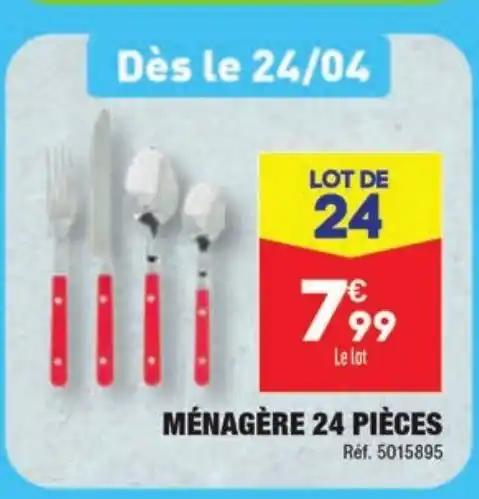 MÉNAGÈRE 24 PIÈCES