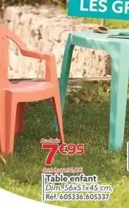 Table enfant