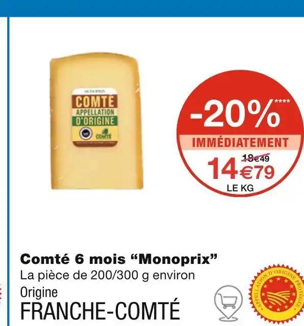 Monoprix Comté 6 mois