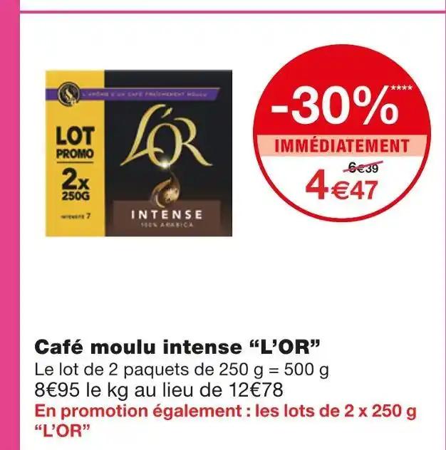 L’OR Café moulu intense