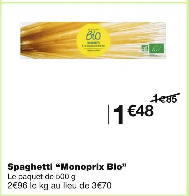 Monoprix Bio Spaghetti