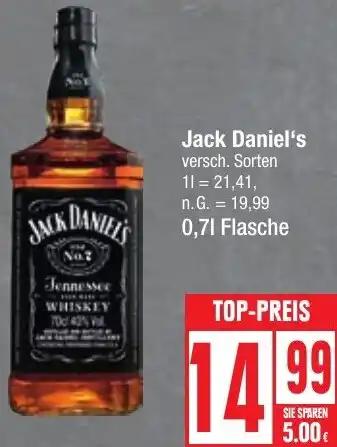 Jack Daniel's 0,7 L Flasche