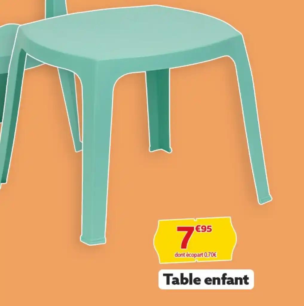 Table enfant