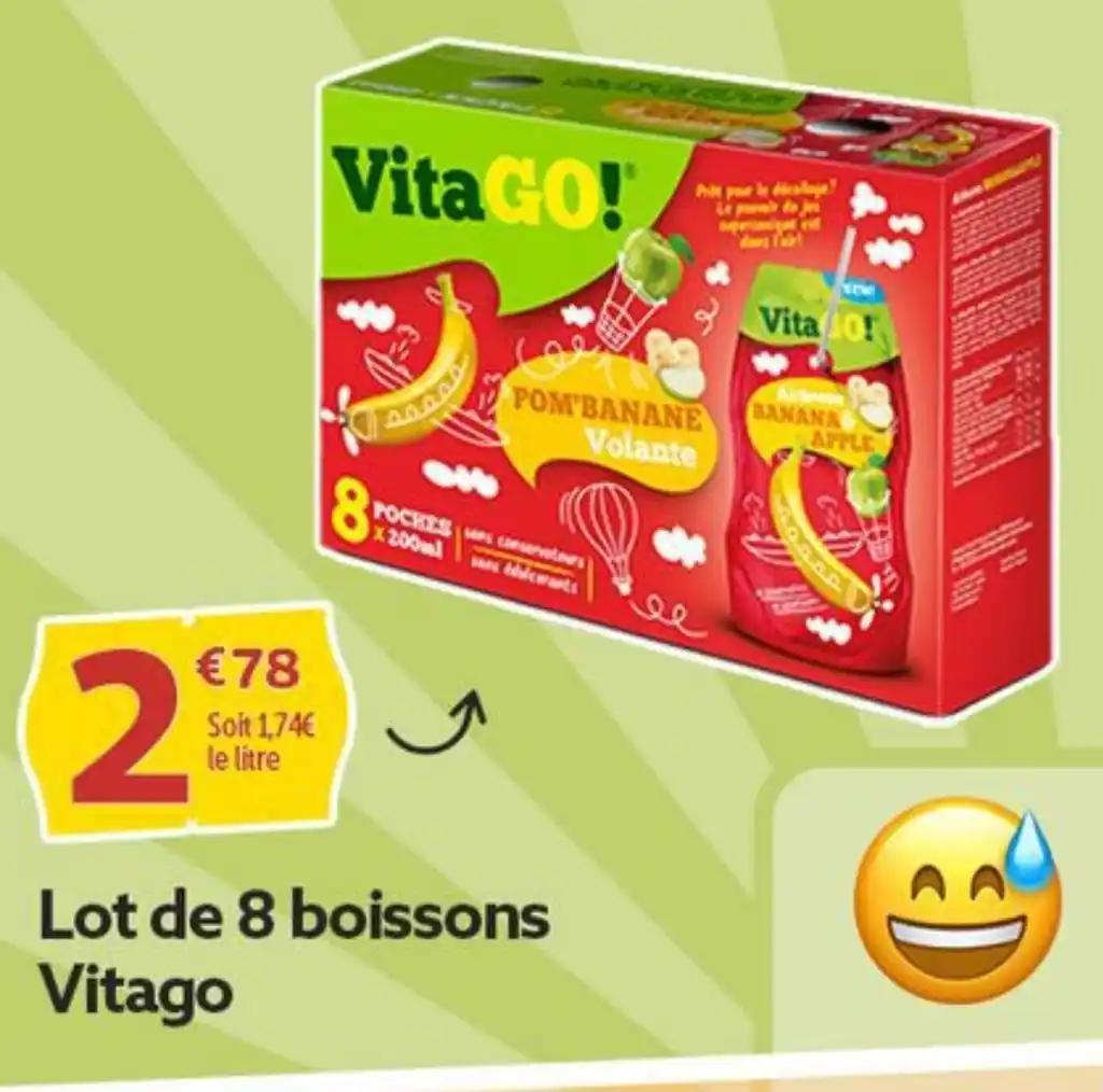 Lot de 8 boissons Vitago