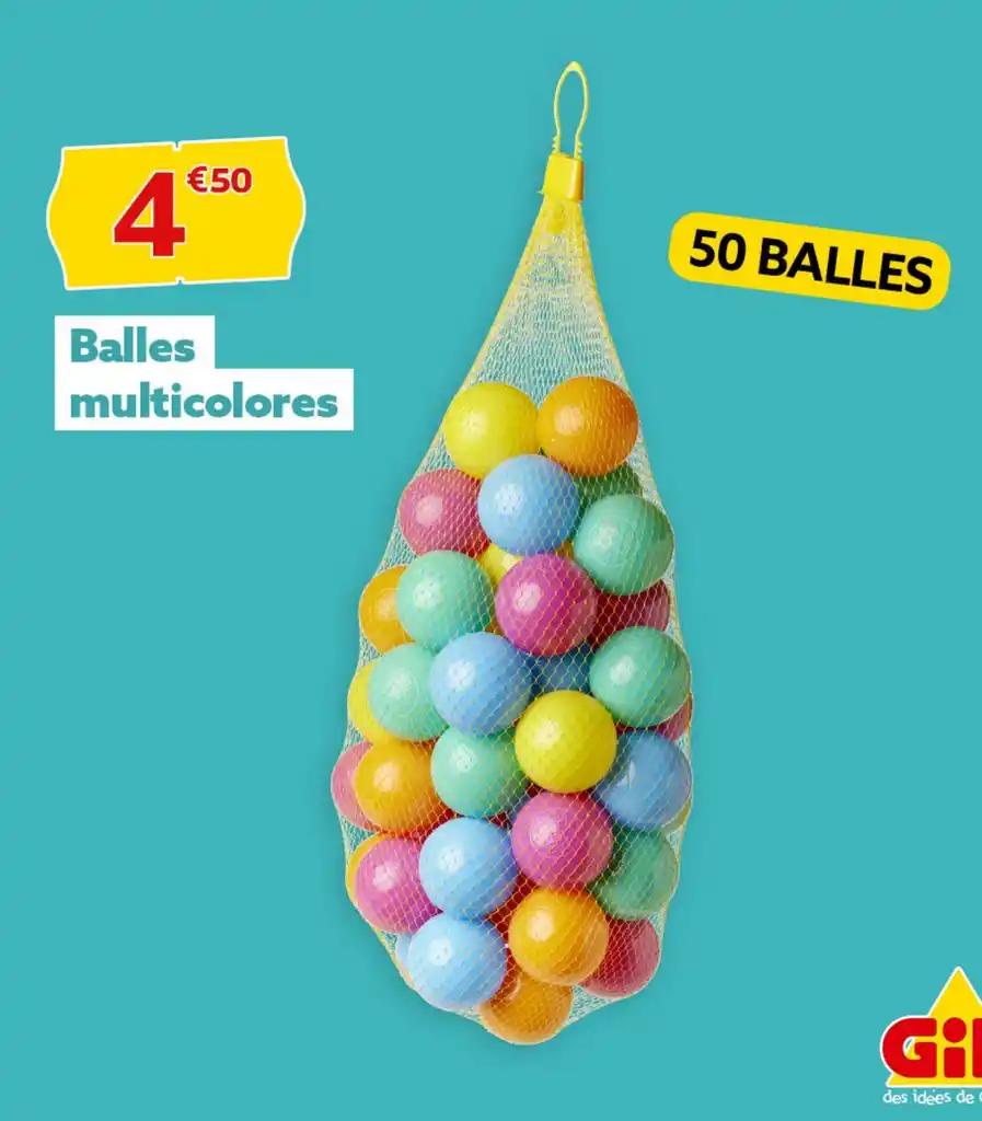 Balles multicolores