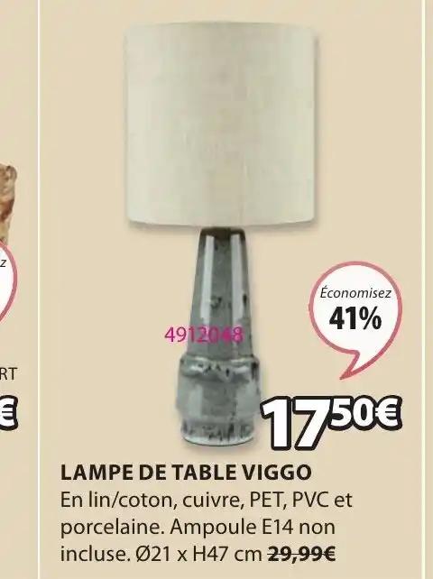 LAMPE DE TABLE VIGGO