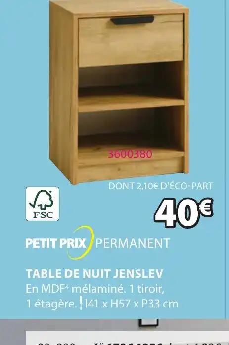 TABLE DE NUIT JENSLEV