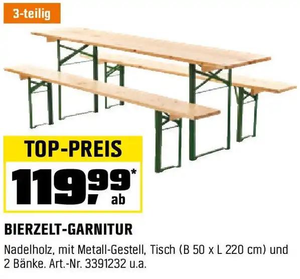 BIERZELT-GARNITUR