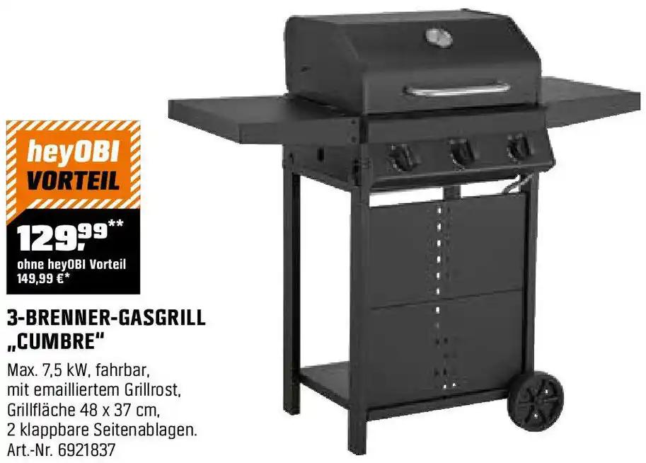 3-BRENNER-GASGRILL ,,CUMBRE"