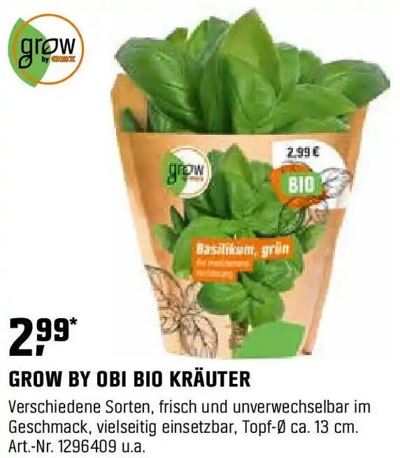 GROW BY OBI BIO KRÄUTER