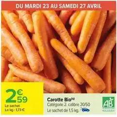 Carotte bio