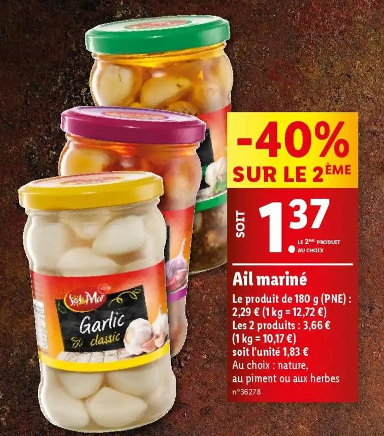 Ail mariné