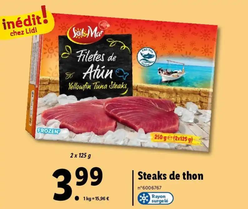Steaks de thon