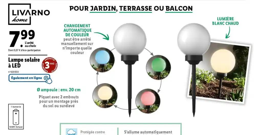 Lampe solaire à LED