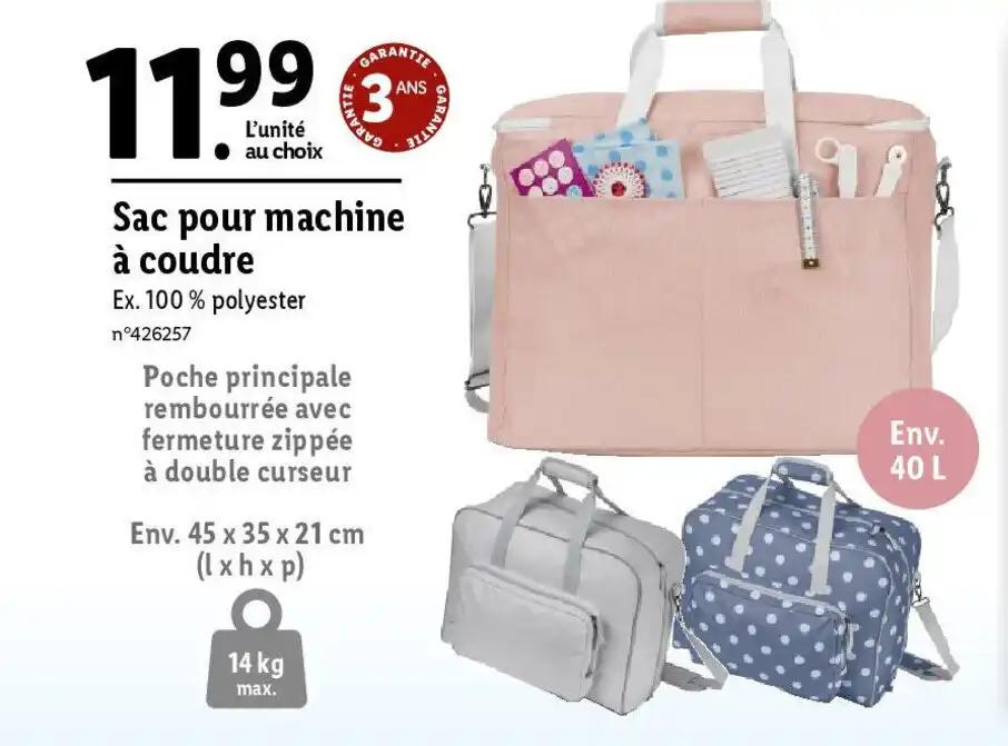 Sac pour machine à coudre