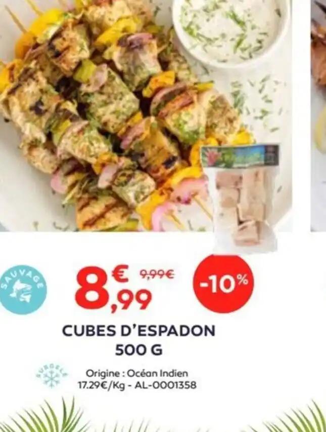 CUBES D'ESPADON