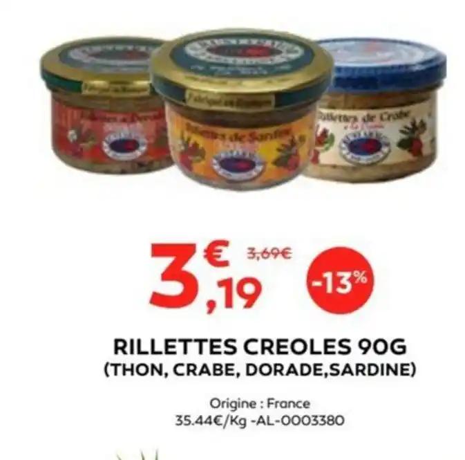 RILLETTES CREOLES 90G