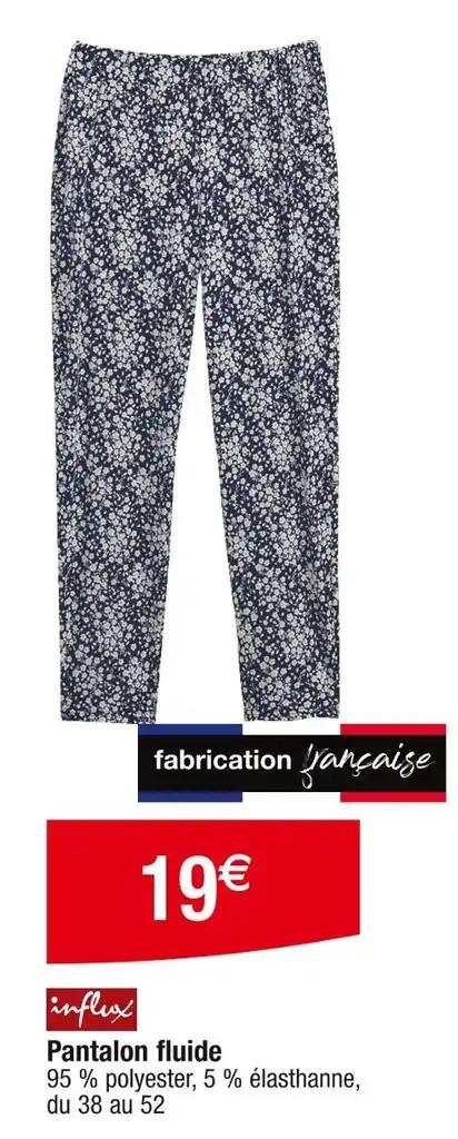 INFLUX Pantalon fluide