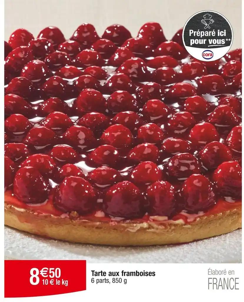 Tarte aux framboises