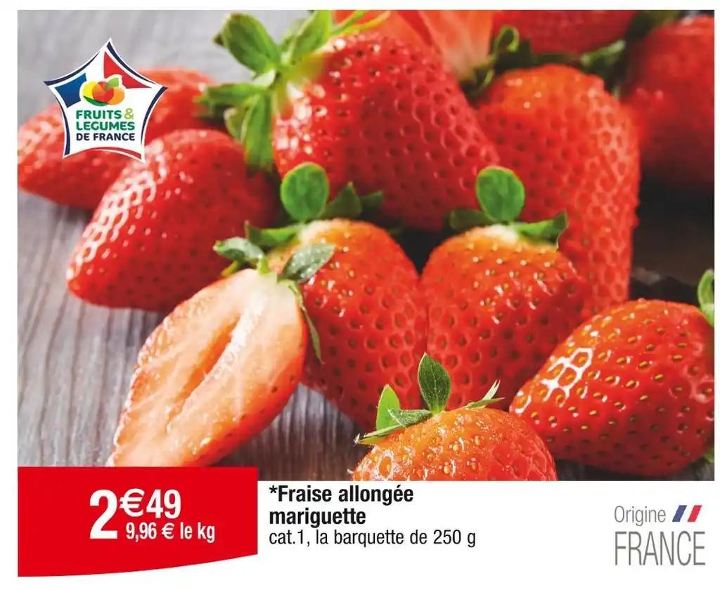 Fraise allongée mariguette