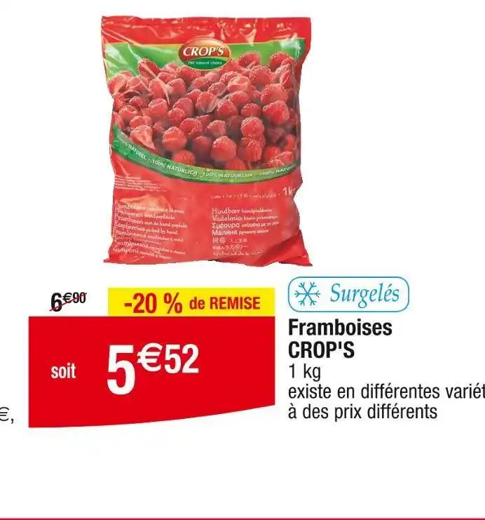 CROP'S Framboises