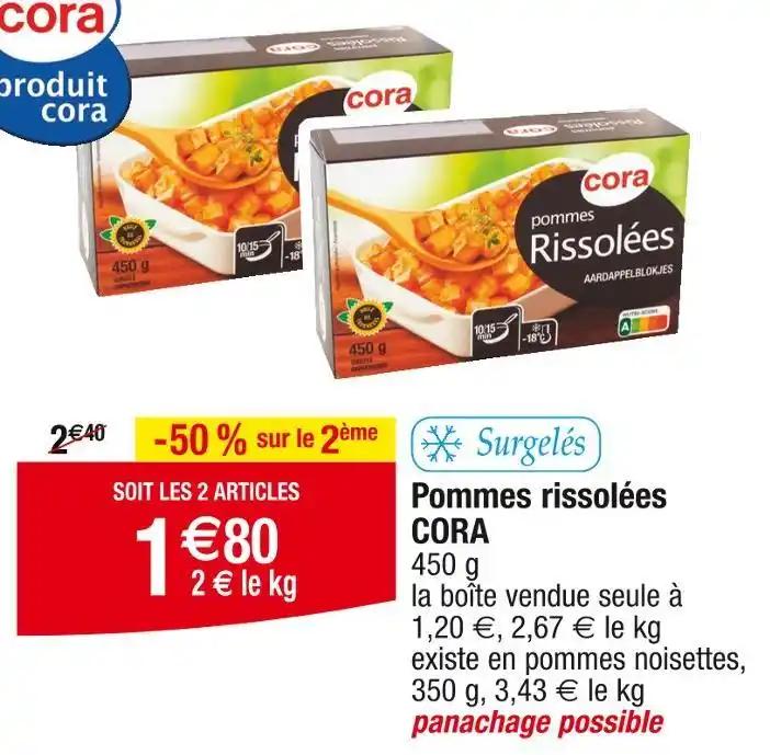 CORA Pommes rissolées