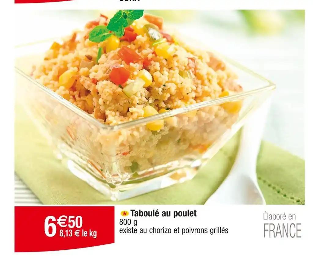Taboulé au poulet