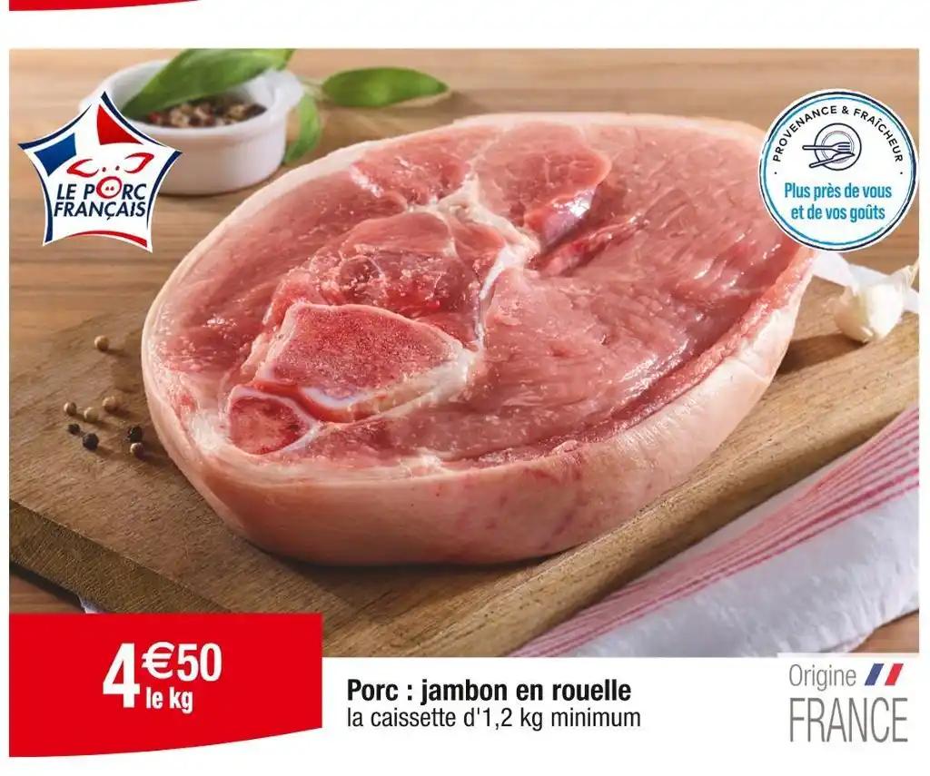 Porc : jambon en rouelle