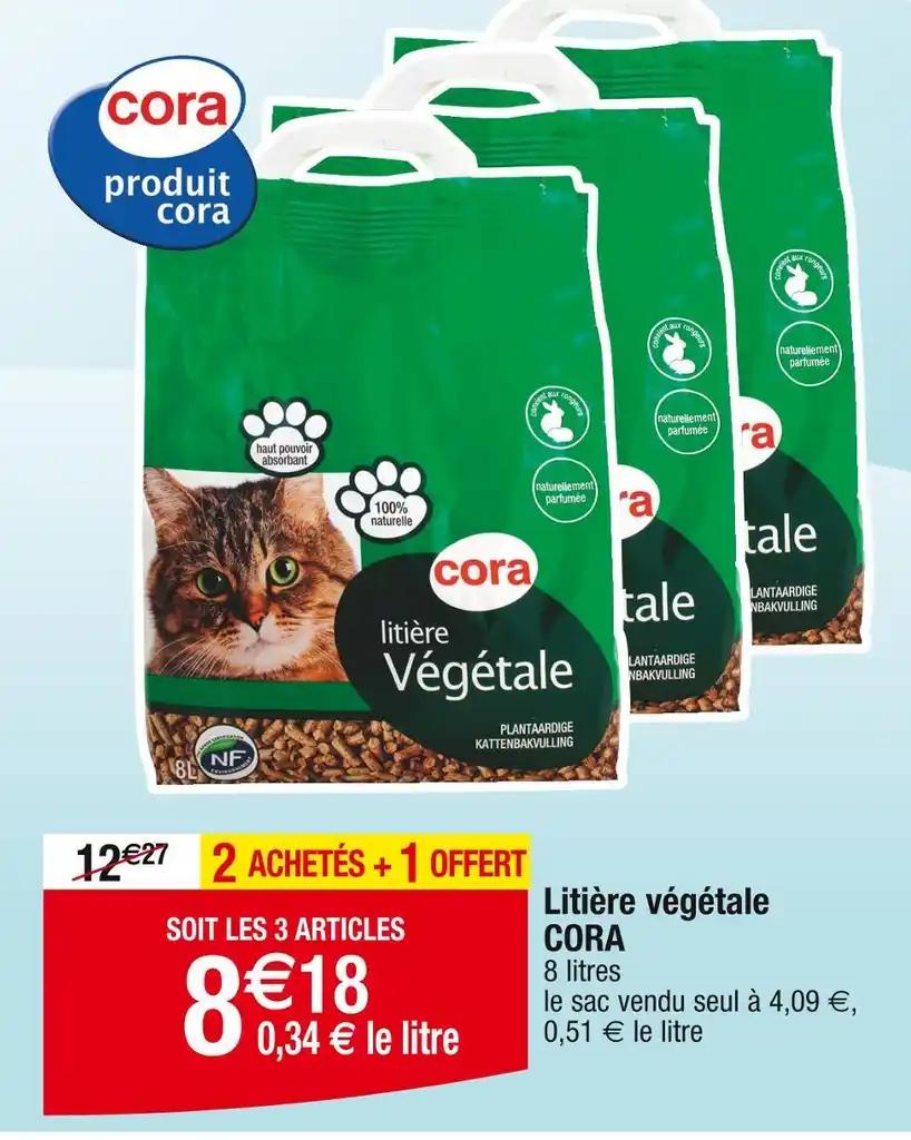 CORA Litière végétale