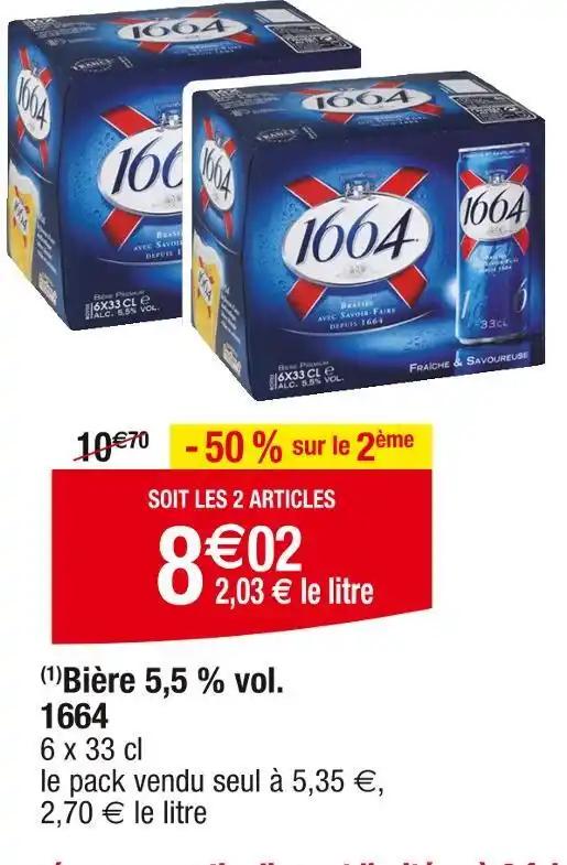 1664 Bière 5,5 % vol