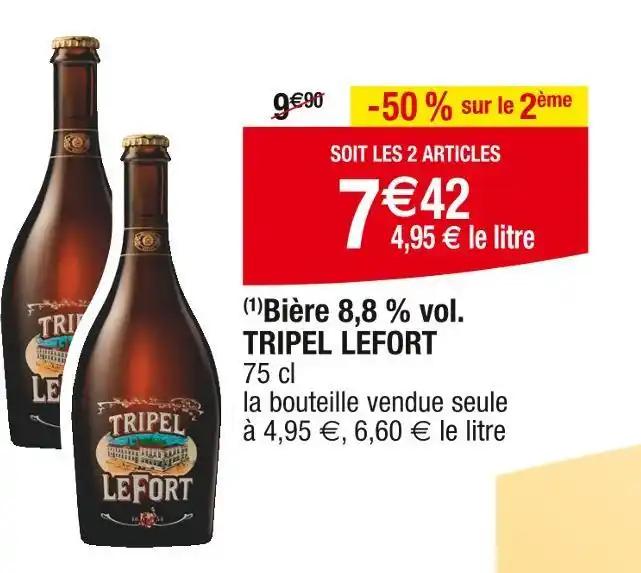 TRIPEL LEFORT Bière 8,8 % vol
