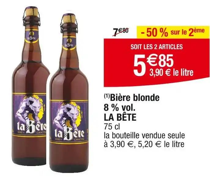 LA BÊTE Bière blonde 8 % vol