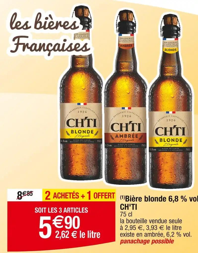 CH'TI Bière blonde 6,8 % vol