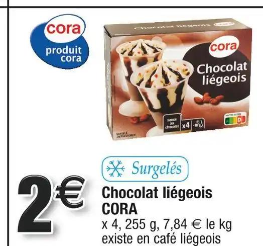 CORA Chocolat liégeois