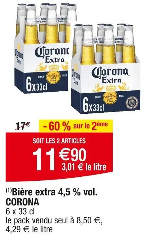 CORONA Bière extra 4,5 % vol