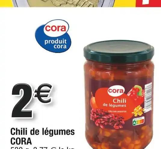 CORA Chili de légumes