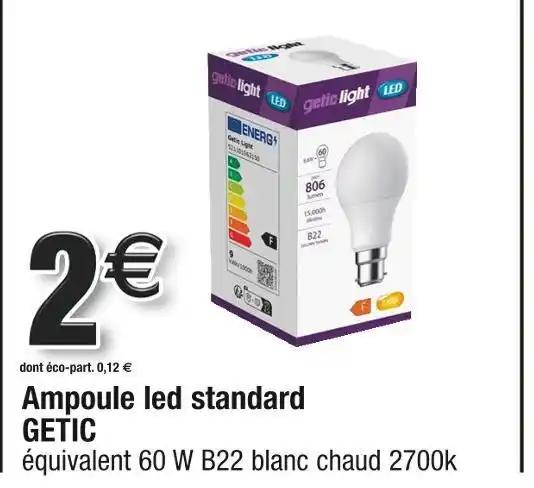 GETIC Ampoule led standard