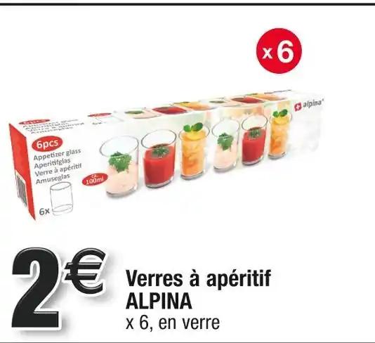 ALPINA Verres à apéritif