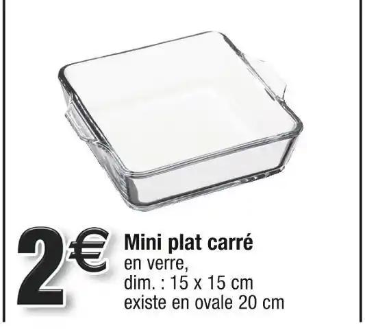 Mini plat carré