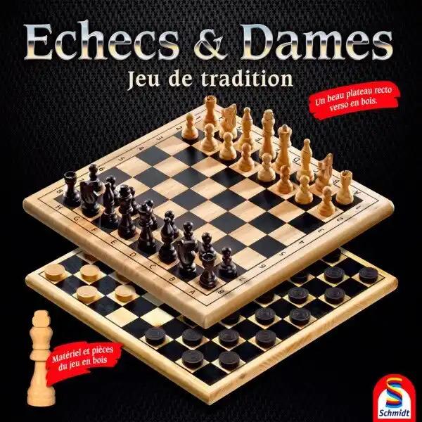 Echecs/ Dames En Bois