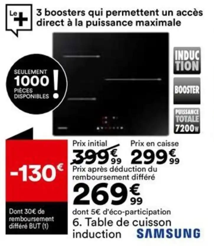 Table de cuisson induction