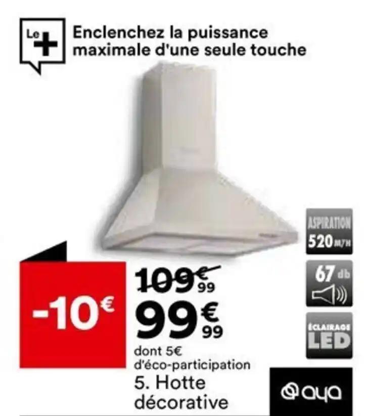 Hotte décorative