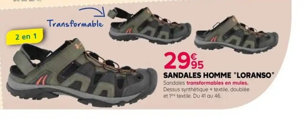 SANDALES HOMME "LORANSO"