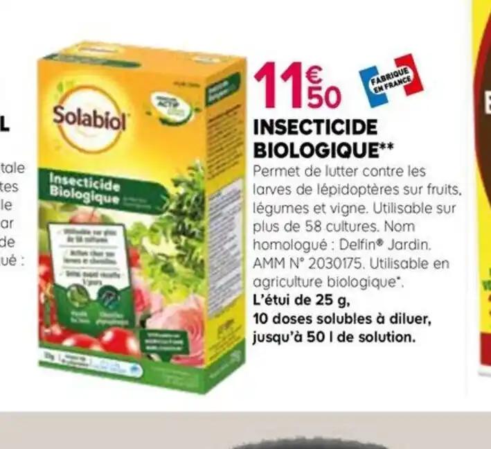 INSECTICIDE BIOLOGIQUE